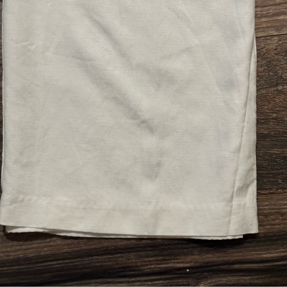 Aqua cotton and linen lined pants size XS - Picture 6 of 13